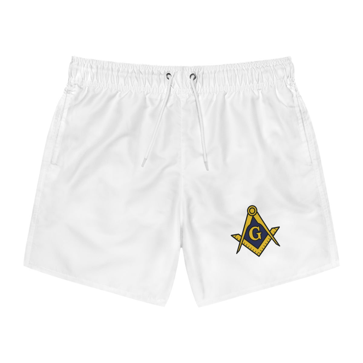 Master Mason Blue Lodge Short - Square & Compass G Swim Trunk - Bricks Masons
