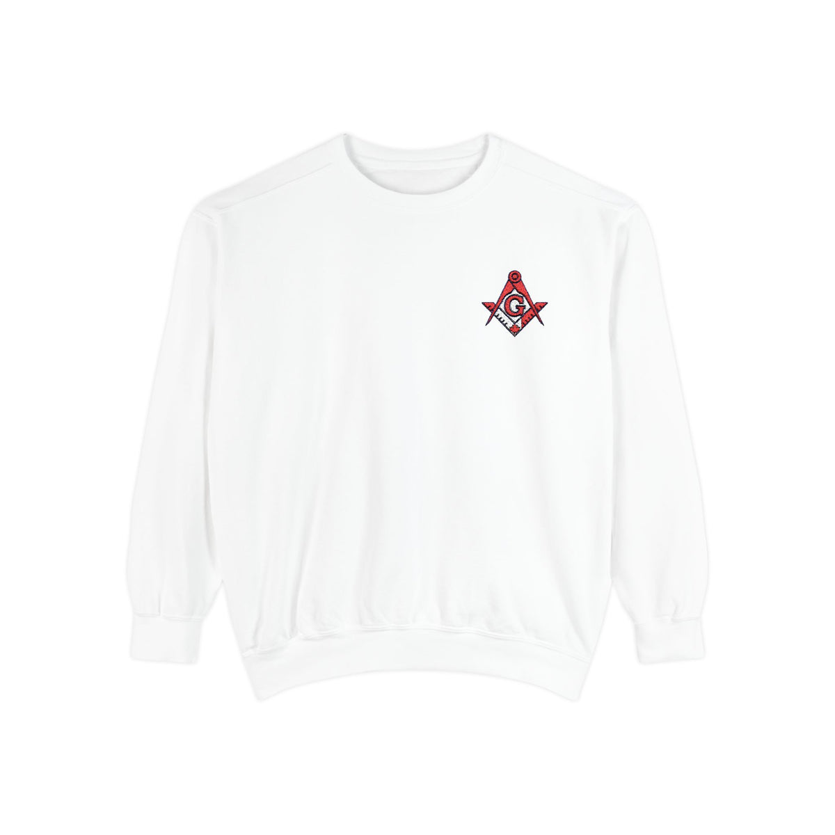 Master Mason Blue Lodge Canada Jurisdiction Sweatshirt - Embroidered S&C Canada Flag - Bricks Masons