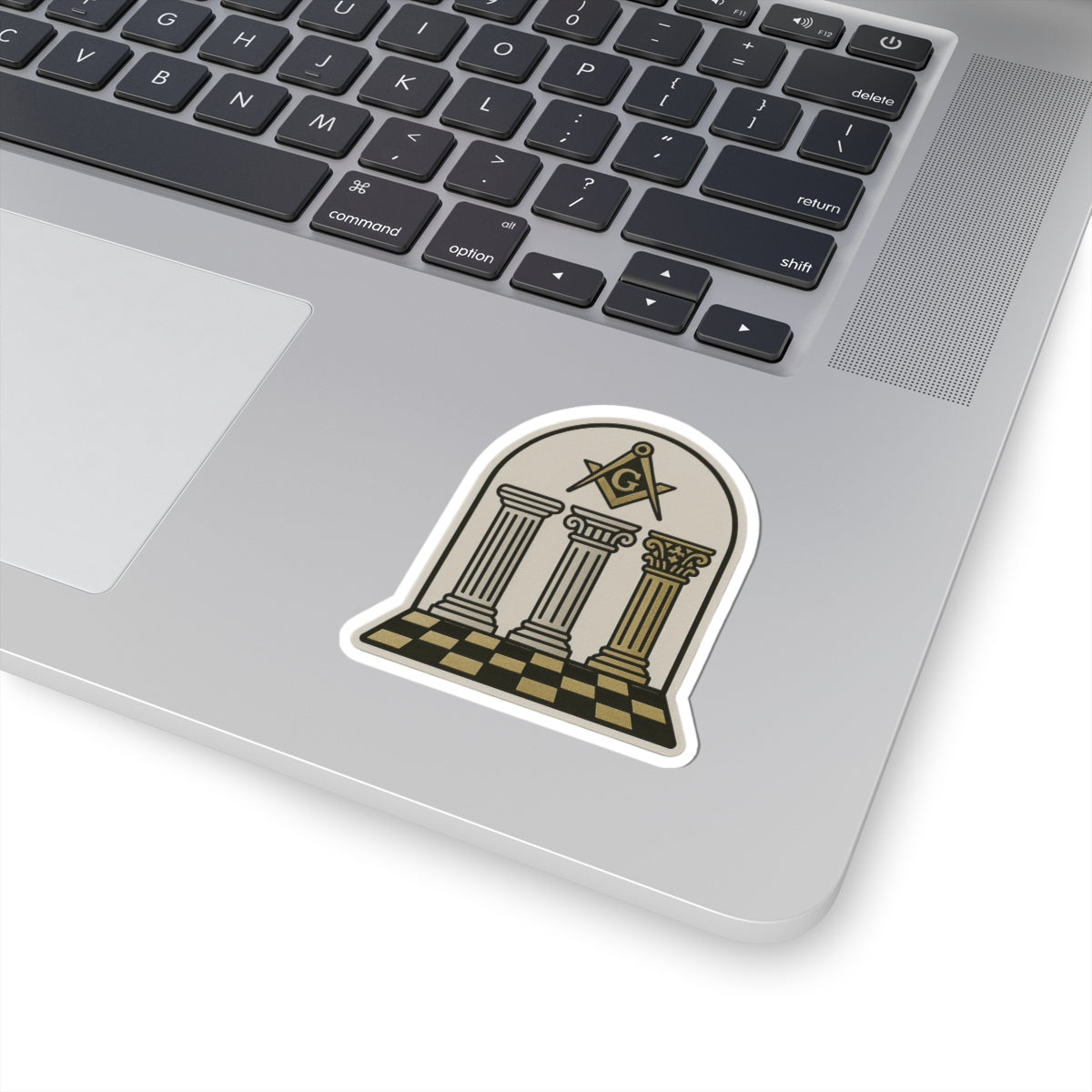 Master Mason Blue Lodge Sticker Decal - Kiss-Cut Colorful - Bricks Masons
