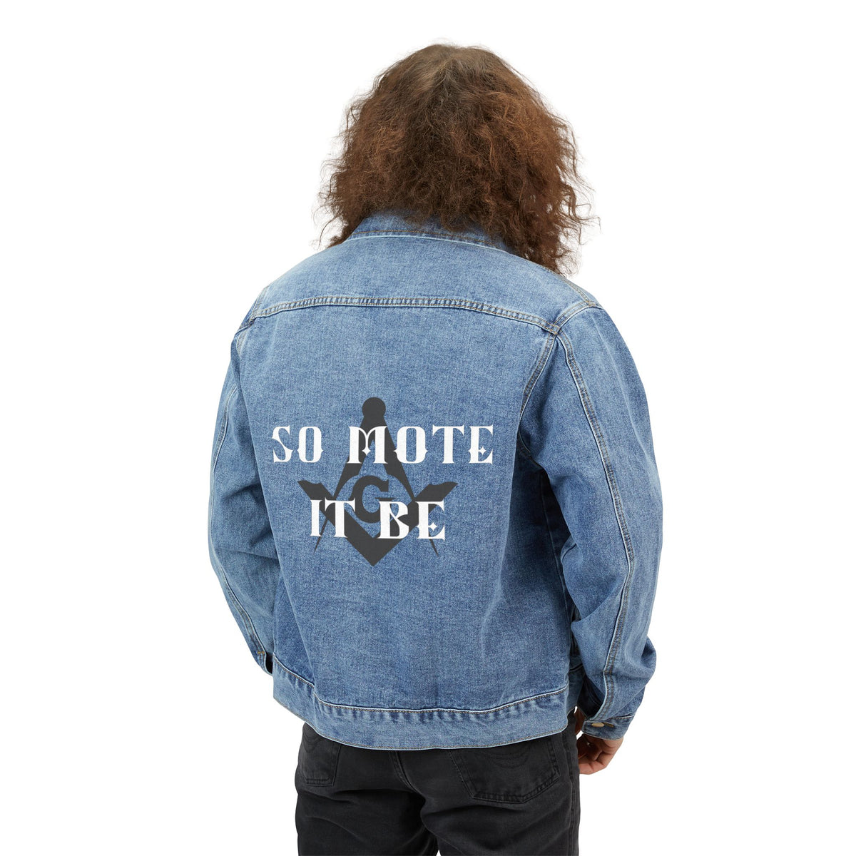 Master Mason Blue Lodge Jacket - So Mote It Be Square and Compass G - Bricks Masons