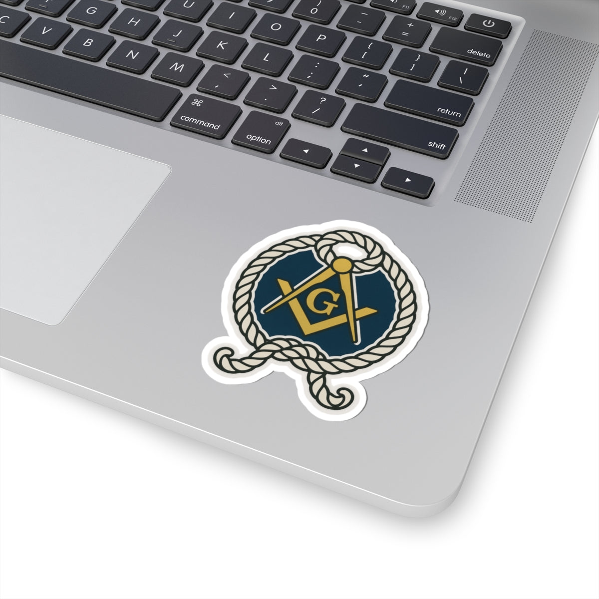 Master Mason Blue Lodge Sticker Decal - Kiss-Cut The Cable Tow S & C - Bricks Masons