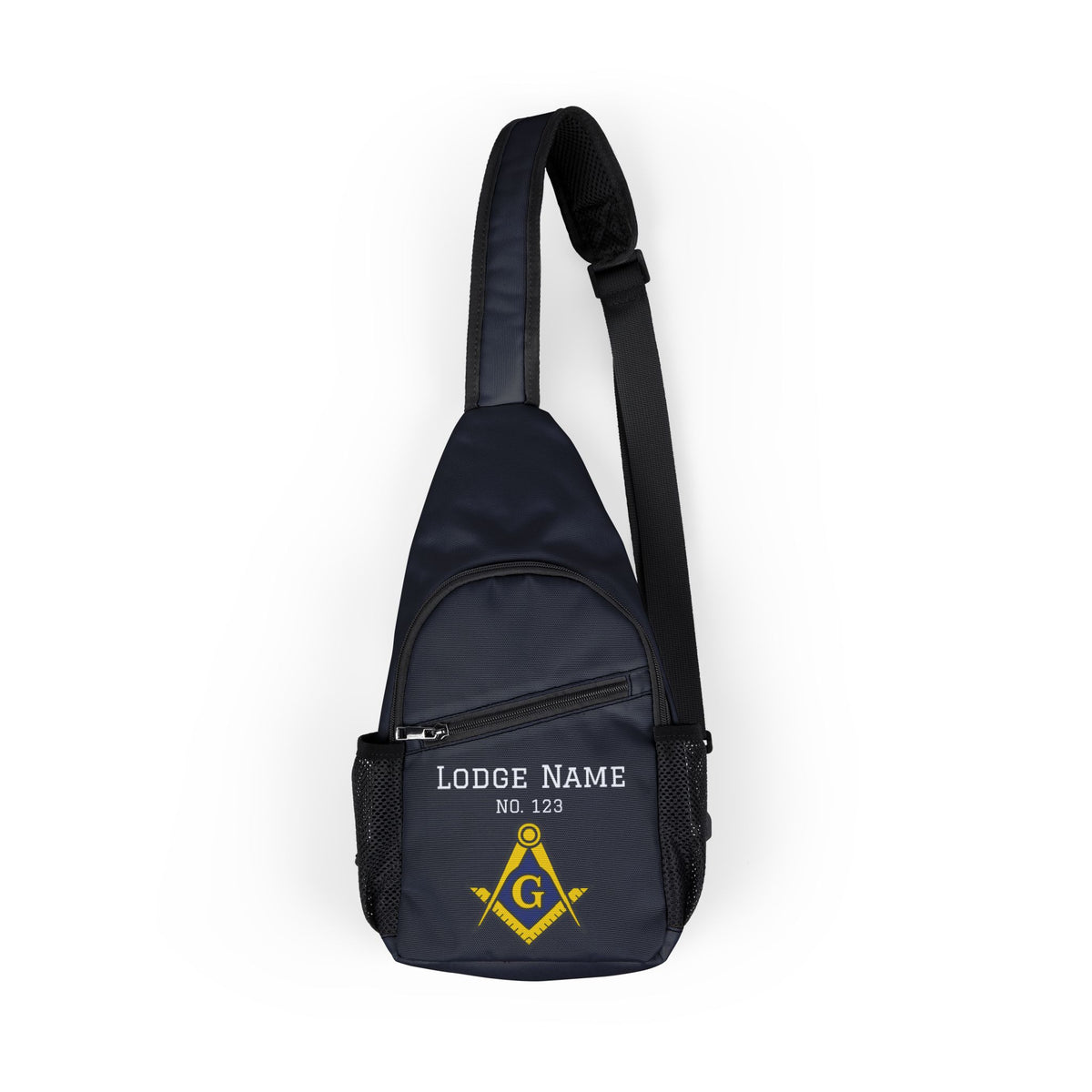 Master Mason Blue Lodge Crossbody Bag - Customizable With Adjustable Strap - Bricks Masons