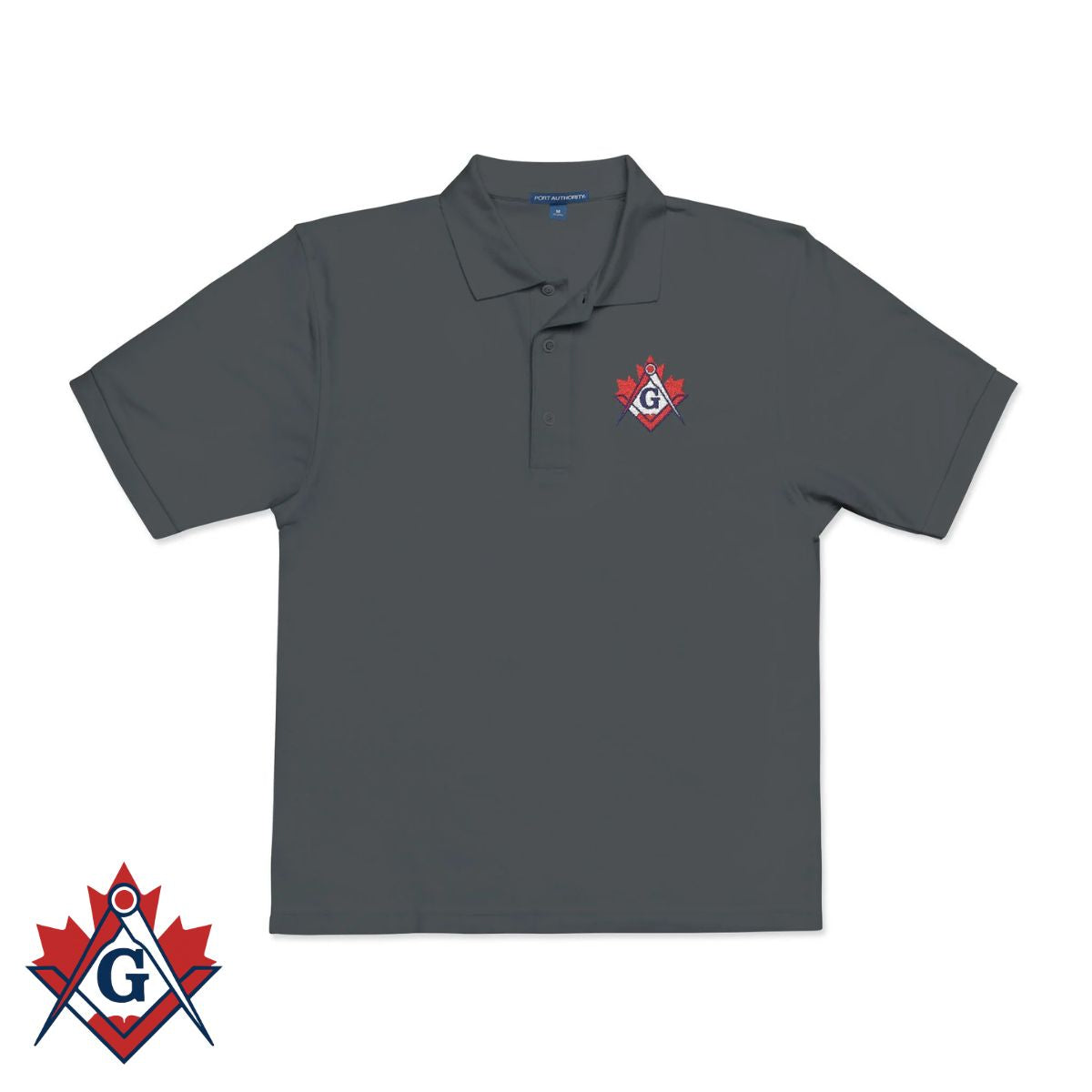 Master Mason Blue Lodge Canada Jurisdiction Polo Shirt - Various Sizes & Colors - Bricks Masons
