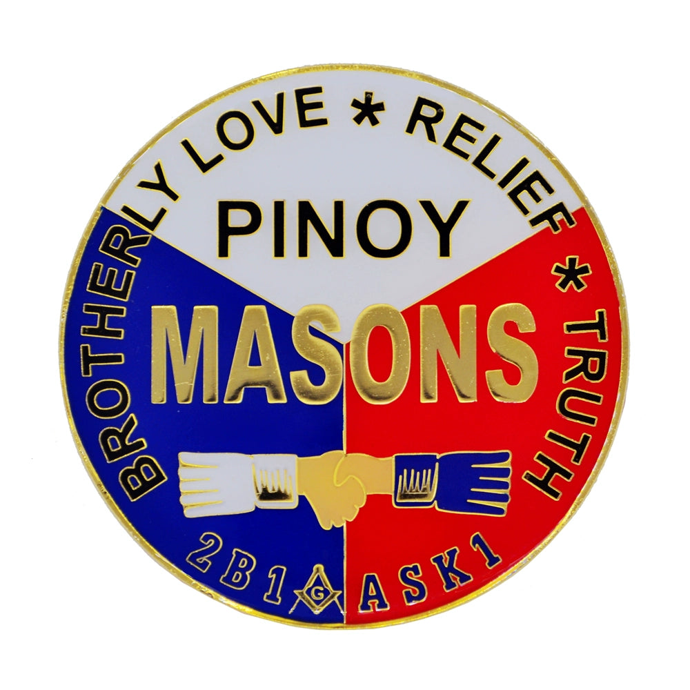 Master Mason Blue Lodge Car Emblem - Pinoy Masons 2B1ASK1 Philippines - Bricks Masons