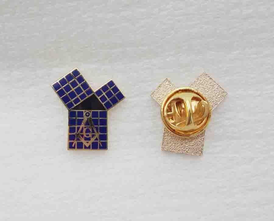 Master Mason Blue Lodge Lapel Pin - Euclid's 47th - Bricks Masons