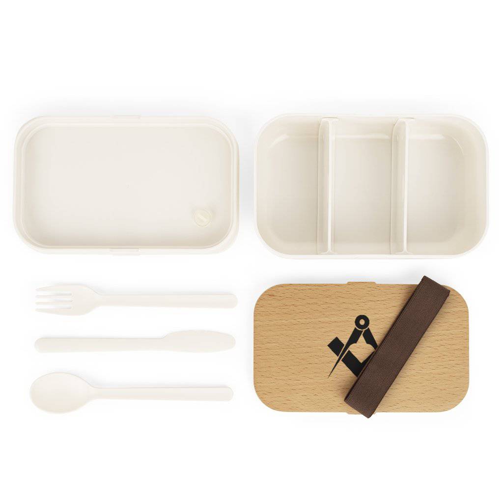 Master Mason Blue Lodge Lunch Box - With Wooden Cover - Bricks Masons