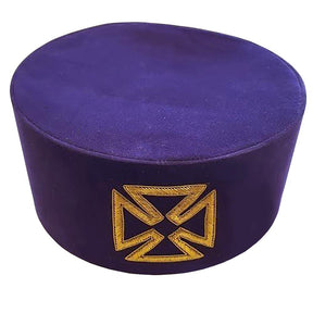 Grand Prior Knights Templar Commandery Crown Cap - Purple