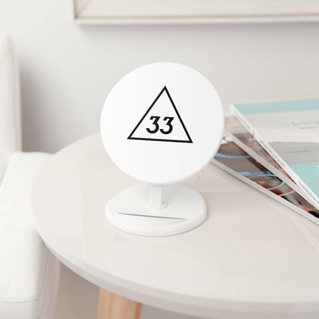 33rd Degree Scottish Rite Wireless Charger - White