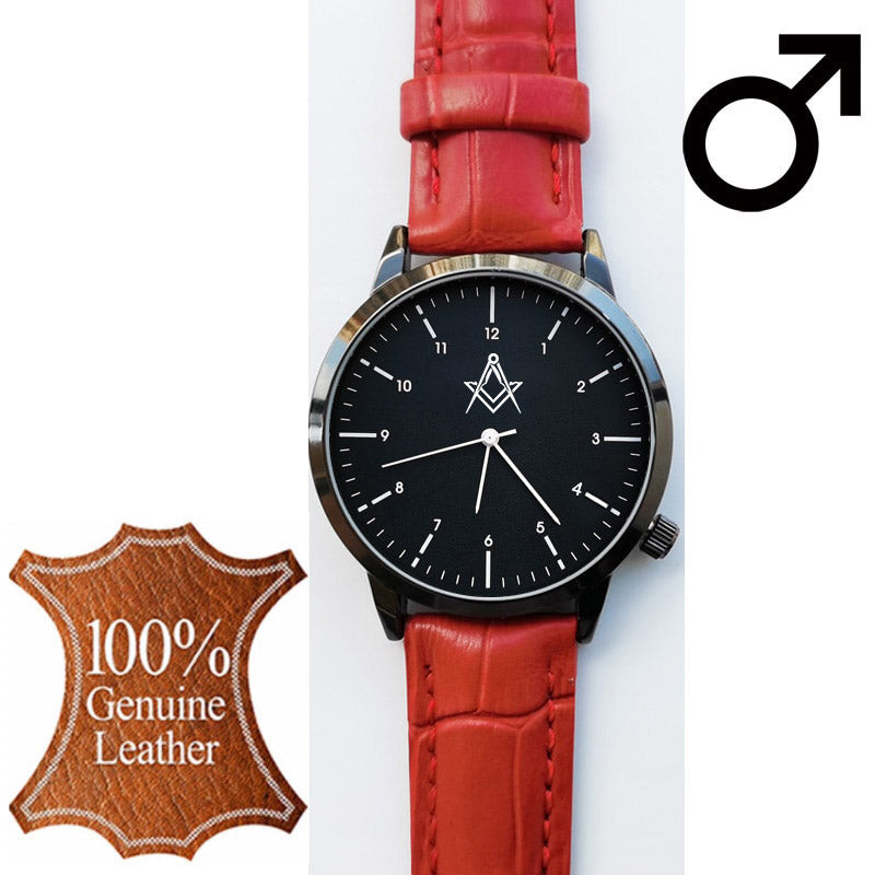 Master Mason Blue Lodge Wristwatch - Various Colors - Bricks Masons