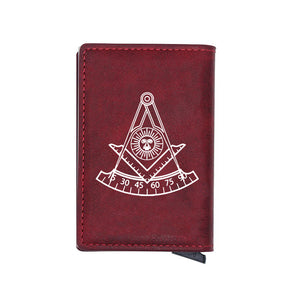 Past Master Blue Lodge California Regulation Wallet - Various Colors - Bricks Masons