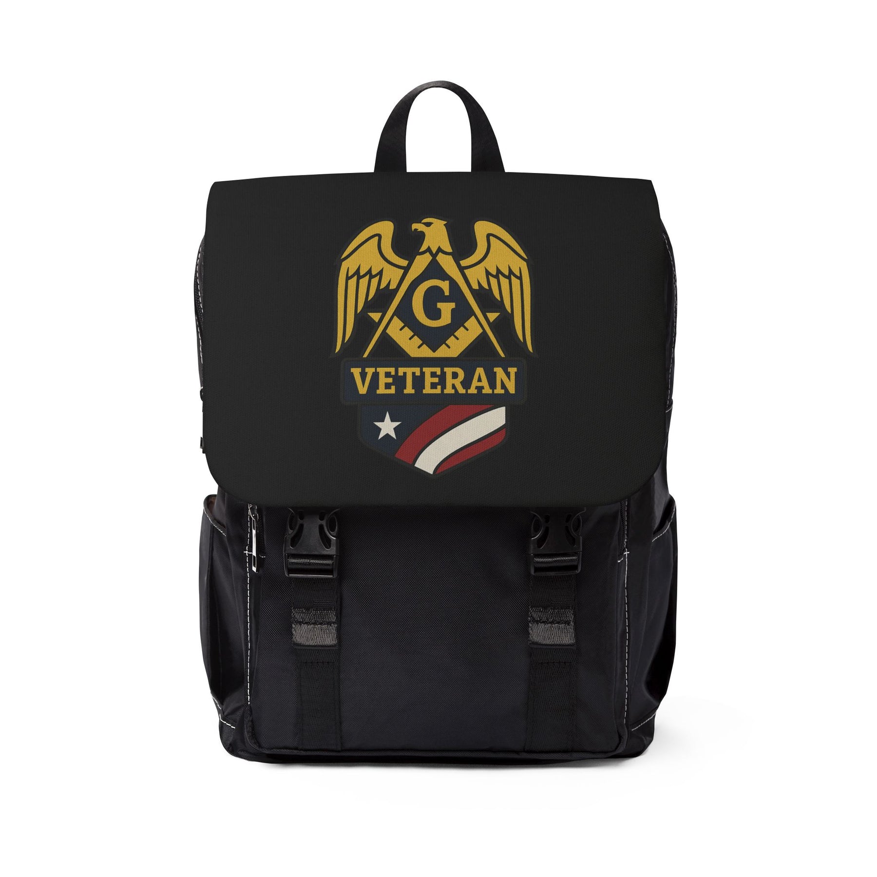 Master Mason Blue Lodge Backpack - Veteran Mason Square & Compass G - Bricks Masons