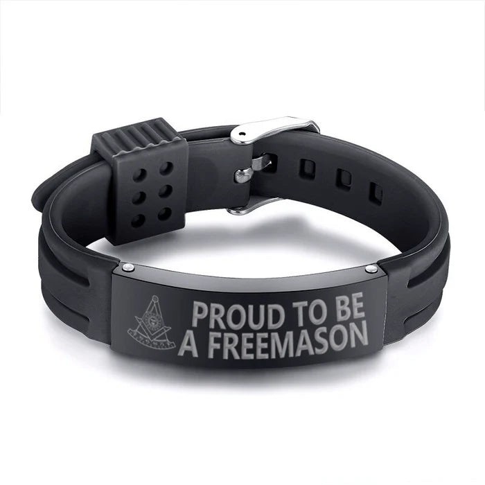 Past Master Blue Lodge California Regulation Bracelet - Silicone - Bricks Masons