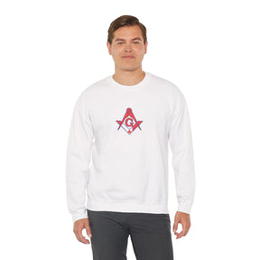 Master Mason Blue Lodge Canada Jurisdiction Sweatshirt - S&C with Canada Flag - Bricks Masons