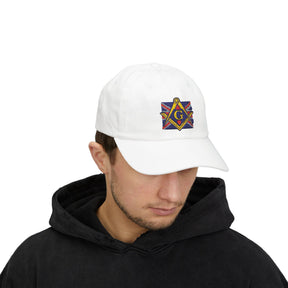 Master Mason Craft Baseball Cap - United Kingdom Mason Square & Compass G - Bricks Masons