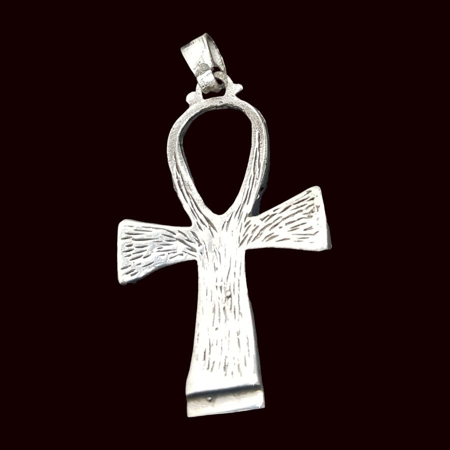 Ankh Cross of Life Pendant in Silver 3 x Cm 4.5 Gr Art 1056 - Bricks Masons