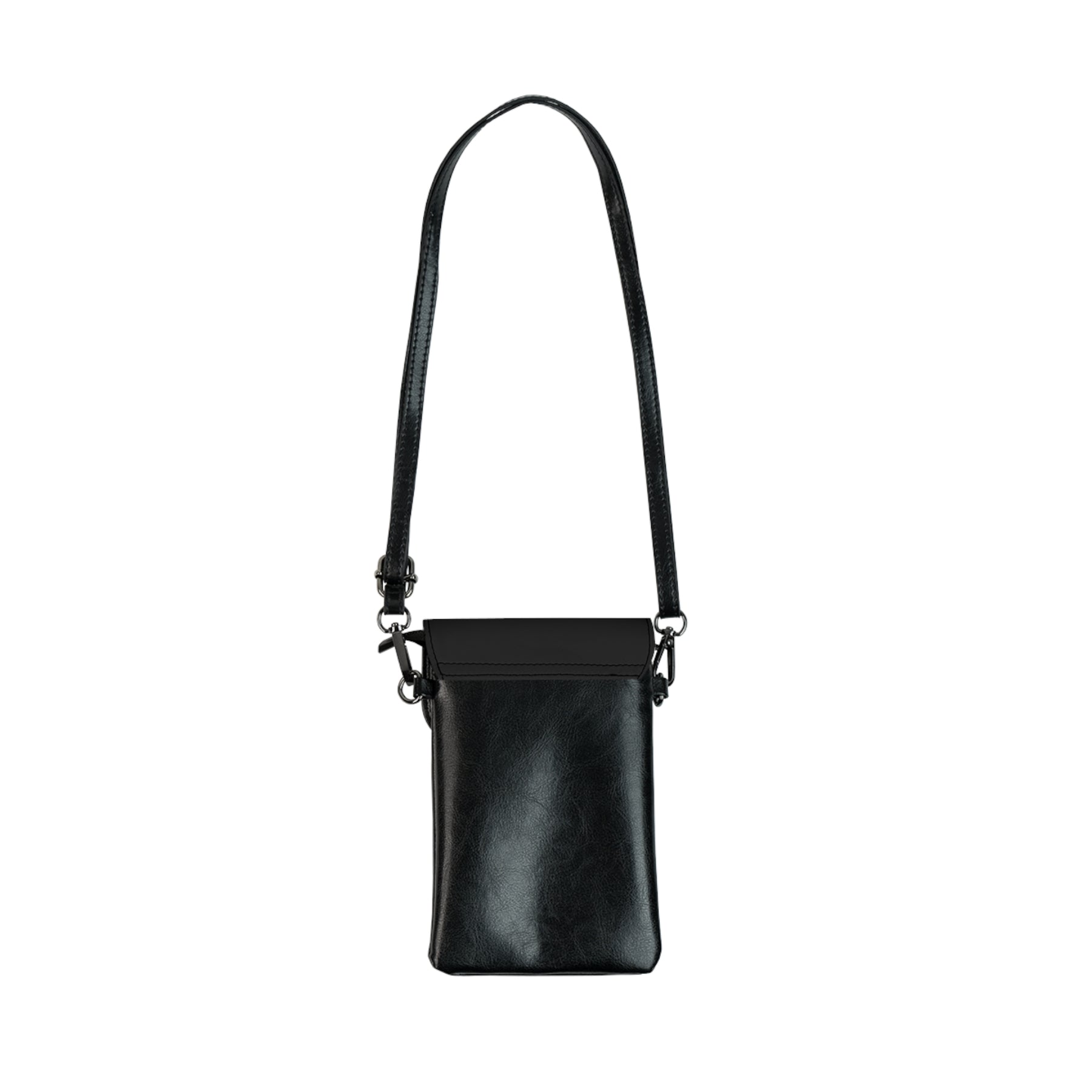 GROTTO Cell Phone Wallet - Microfiber Leather With Adjustable Strap - Bricks Masons