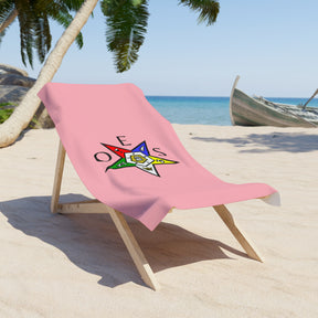 OES Towel - OES Star Pink Beach Towel - Bricks Masons