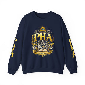 Master Mason Blue Lodge Sweatshirt - Prince Hall Affiliated Square & Compass G & Eye - Bricks Masons