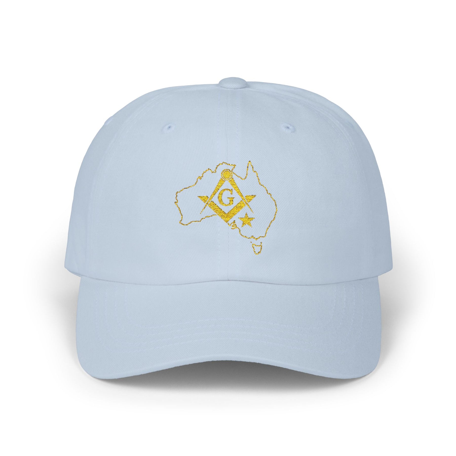 Master Mason Blue Lodge Australia Jurisdiction Baseball Cap - Australia Map Square & Compass G - Bricks Masons