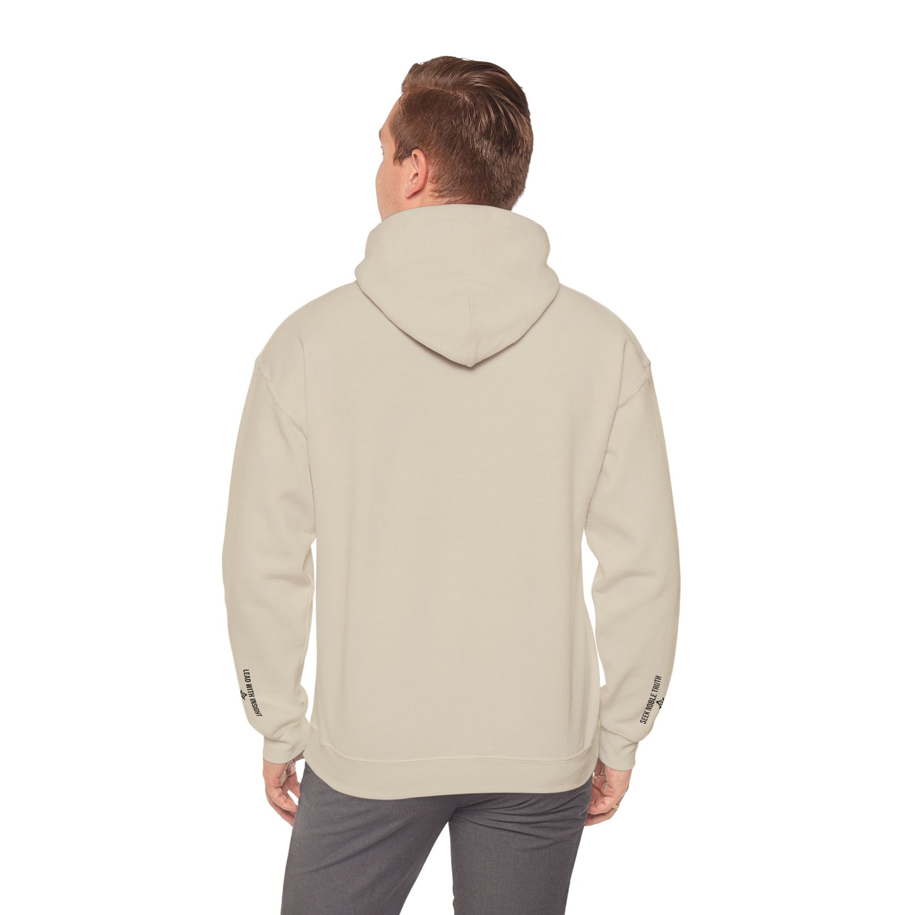 Master Mason Blue Lodge Hoodie - Wisdom Front & Sleeves Embroidery - Bricks Masons