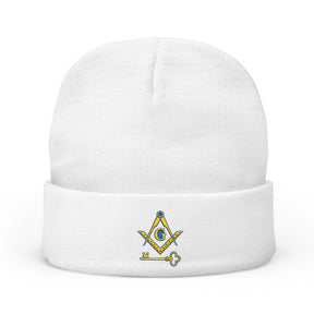 International Masons Beanie - Knit Embroidery Emblem - Bricks Masons