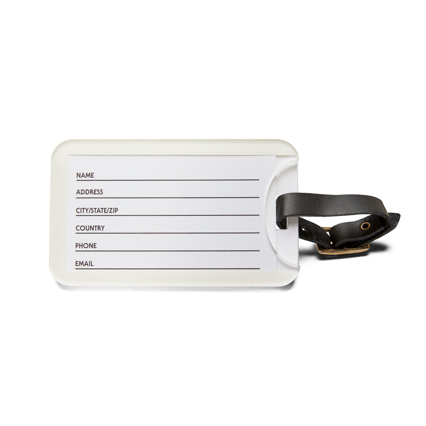 Allied Masonic Degrees Luggage Tag - Green With Black Leather Strap - Bricks Masons