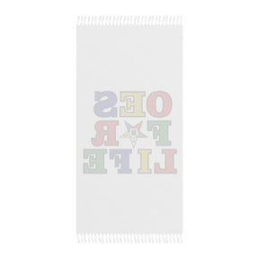 OES Towel - OES For Life Polyester With Knotted Tassels - Bricks Masons