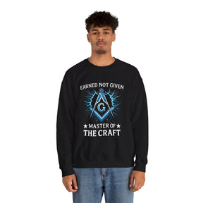 Master Mason Blue Lodge Sweatshirt - Earned Not Given Master of The Craft S&C G
