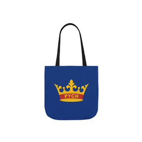 PYCH Tote Bag - Printed Blue Polyester - Bricks Masons