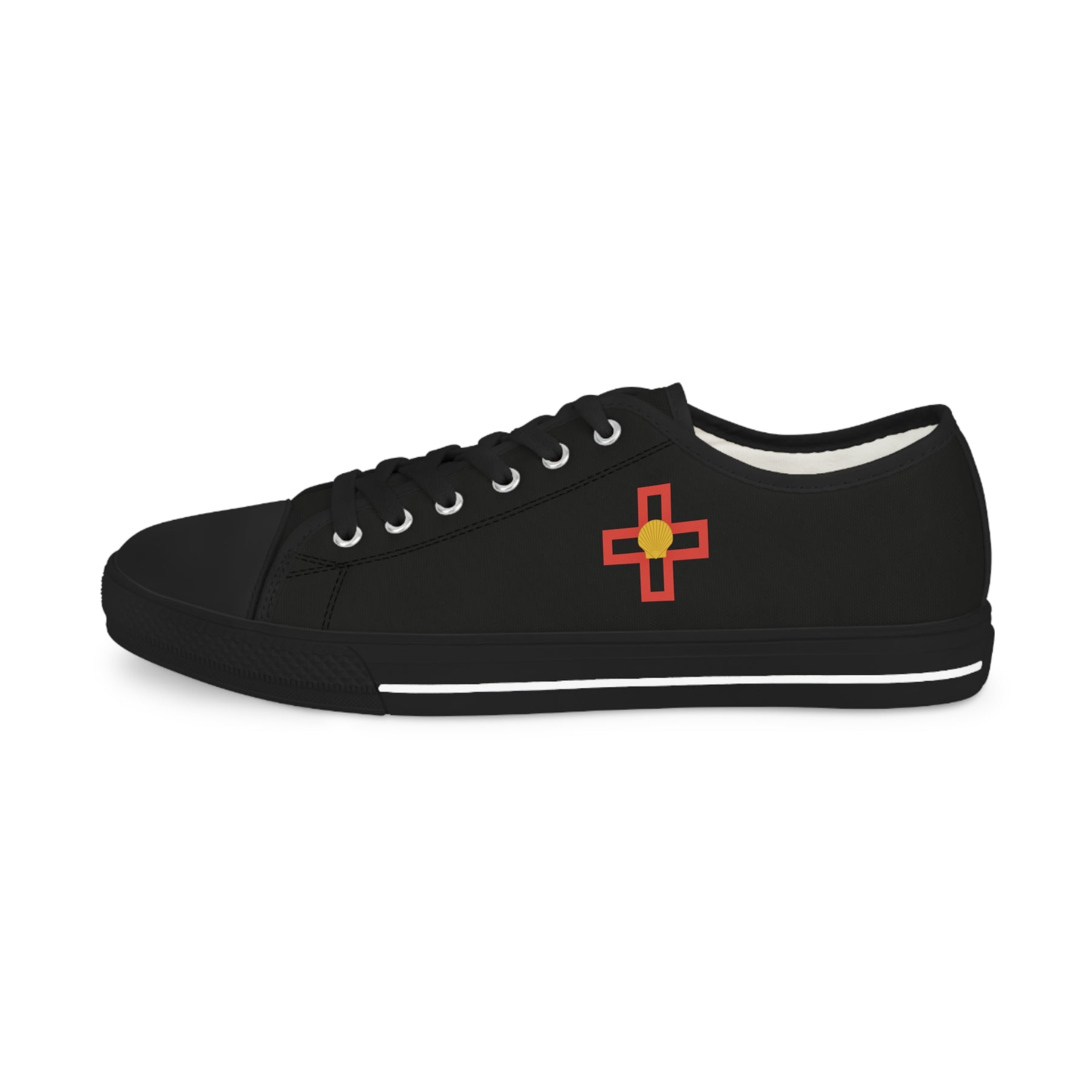 St. Thomas of Acon Sneaker - Low Top Sneaker Black & White - Bricks Masons