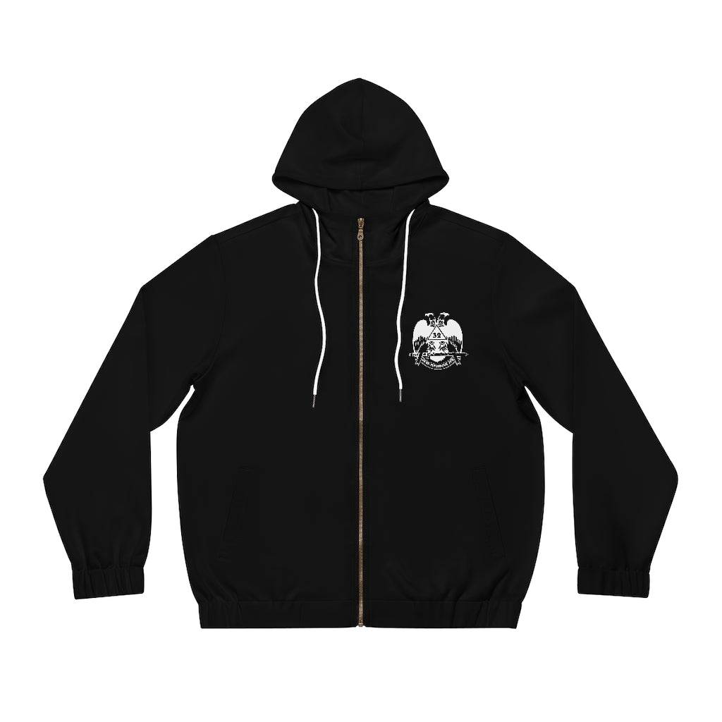 32nd Degree Scottish Rite Hoodie - Wings Down Black