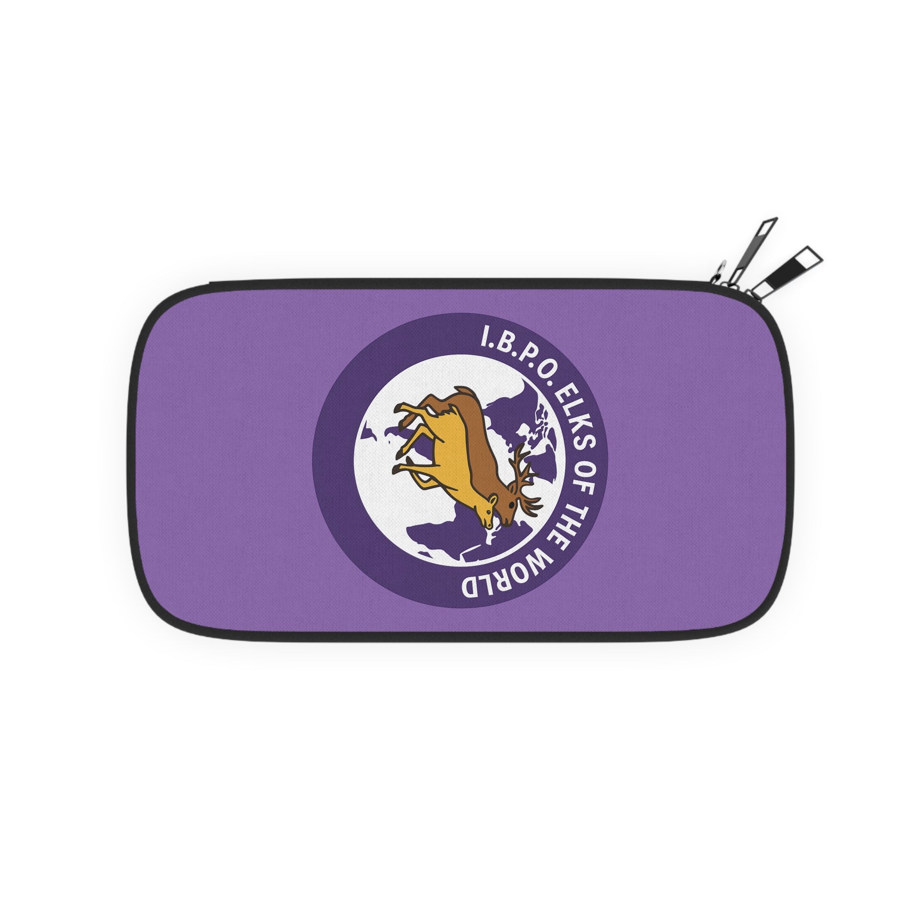 Elks of the World Passport Wallet - Purple IBPO With Shoulder & Wrist Strap - Bricks Masons
