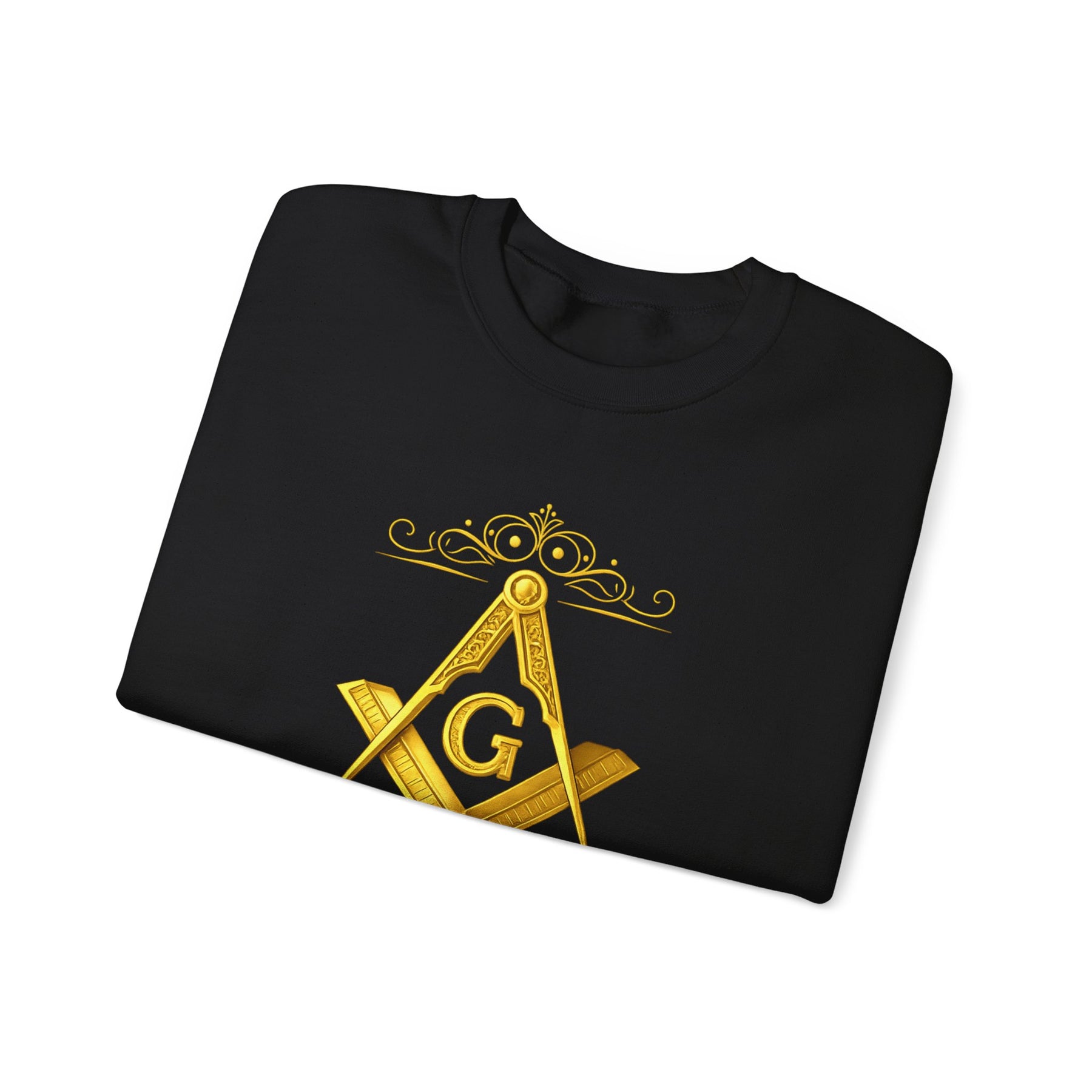 Master Mason Blue Lodge Sweatshirt - Wisdom Strength & Beauty Square & Compass G - Bricks Masons
