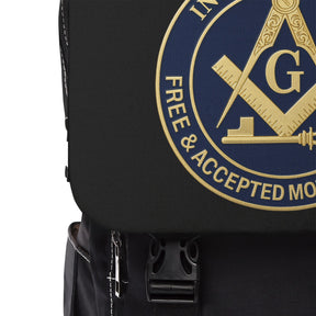 International Masons Backpack - Black & Blue Resistant Fabric - Bricks Masons