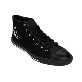 32nd Degree Scottish Rite Sneaker - High-top Black & White