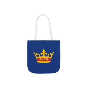 PYCH Tote Bag - Printed Blue Polyester - Bricks Masons