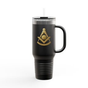 Past Master Blue Lodge Ringneck Tumbler - 40oz Stainless Steel & Insulated - Bricks Masons