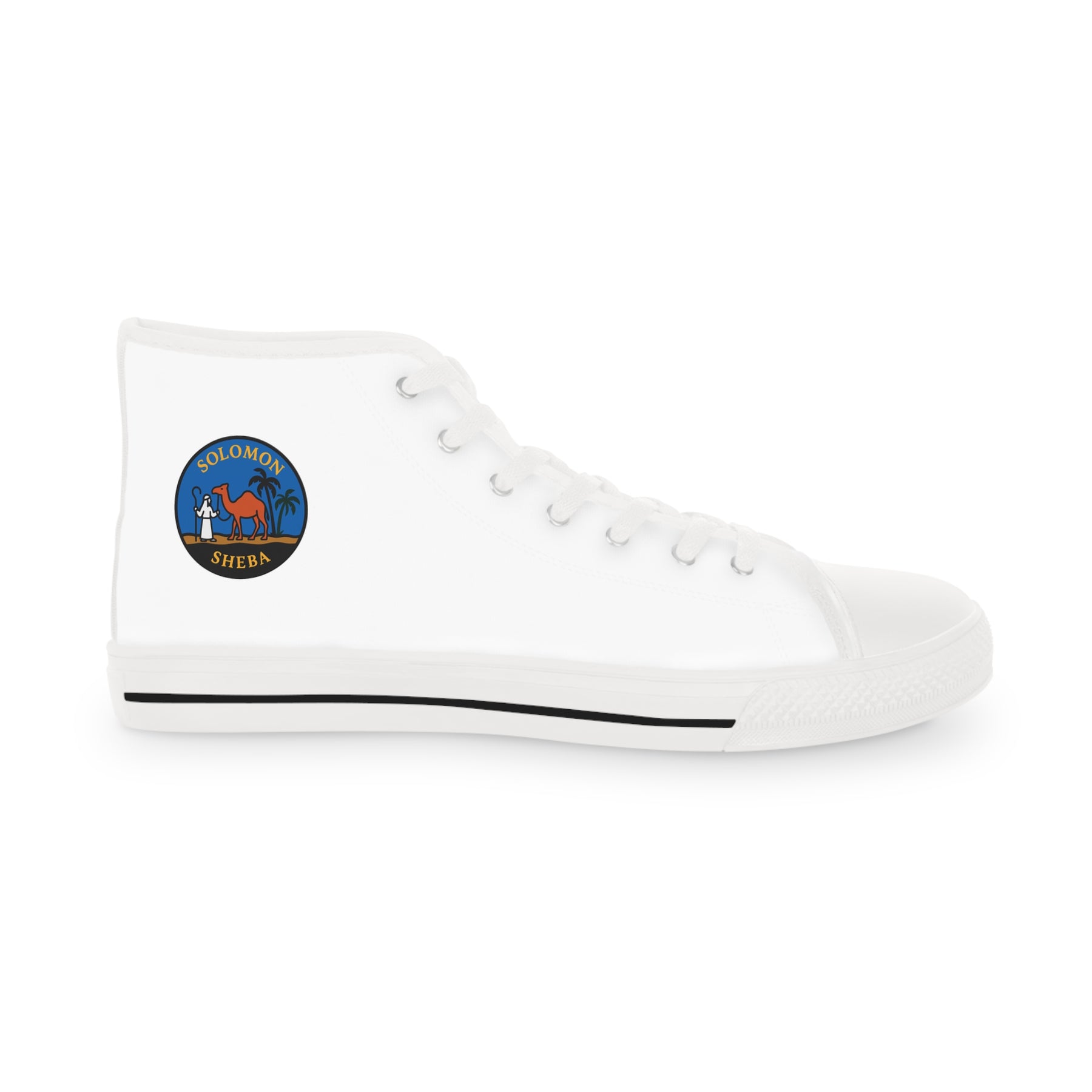 Queen of the South Sneaker - High Top Black & White - Bricks Masons