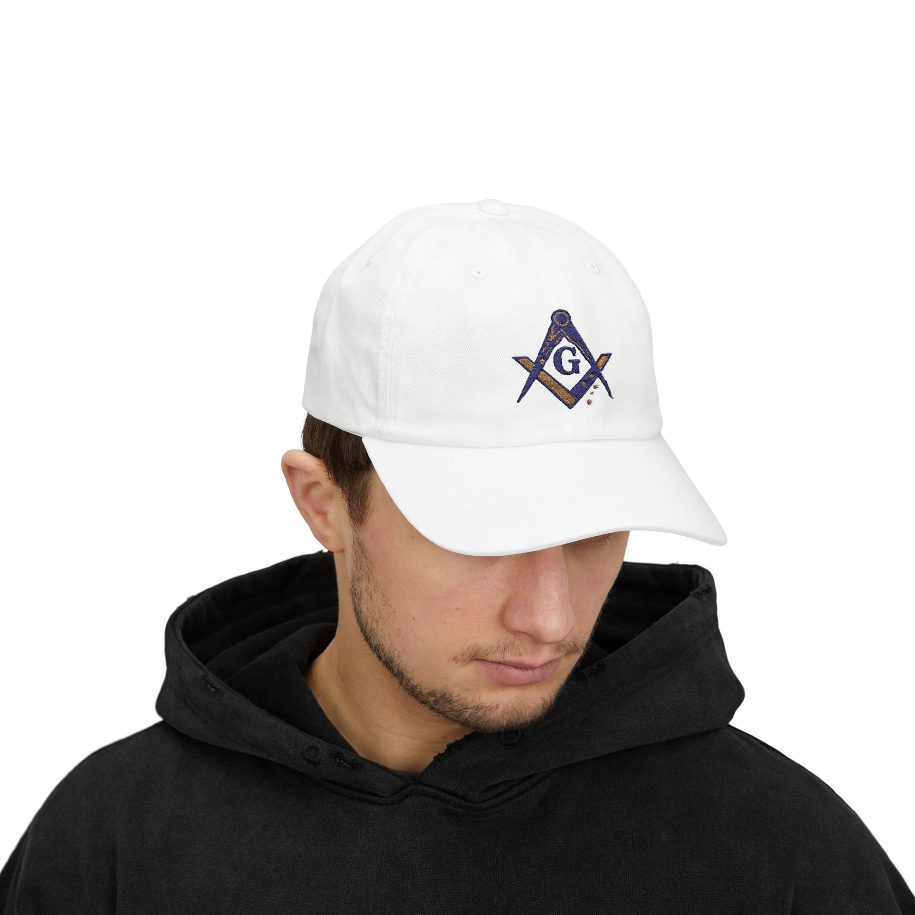 Master Mason Blue Lodge Australia Jurisdiction Baseball Cap - Australia Flag Square & Compass G - Bricks Masons