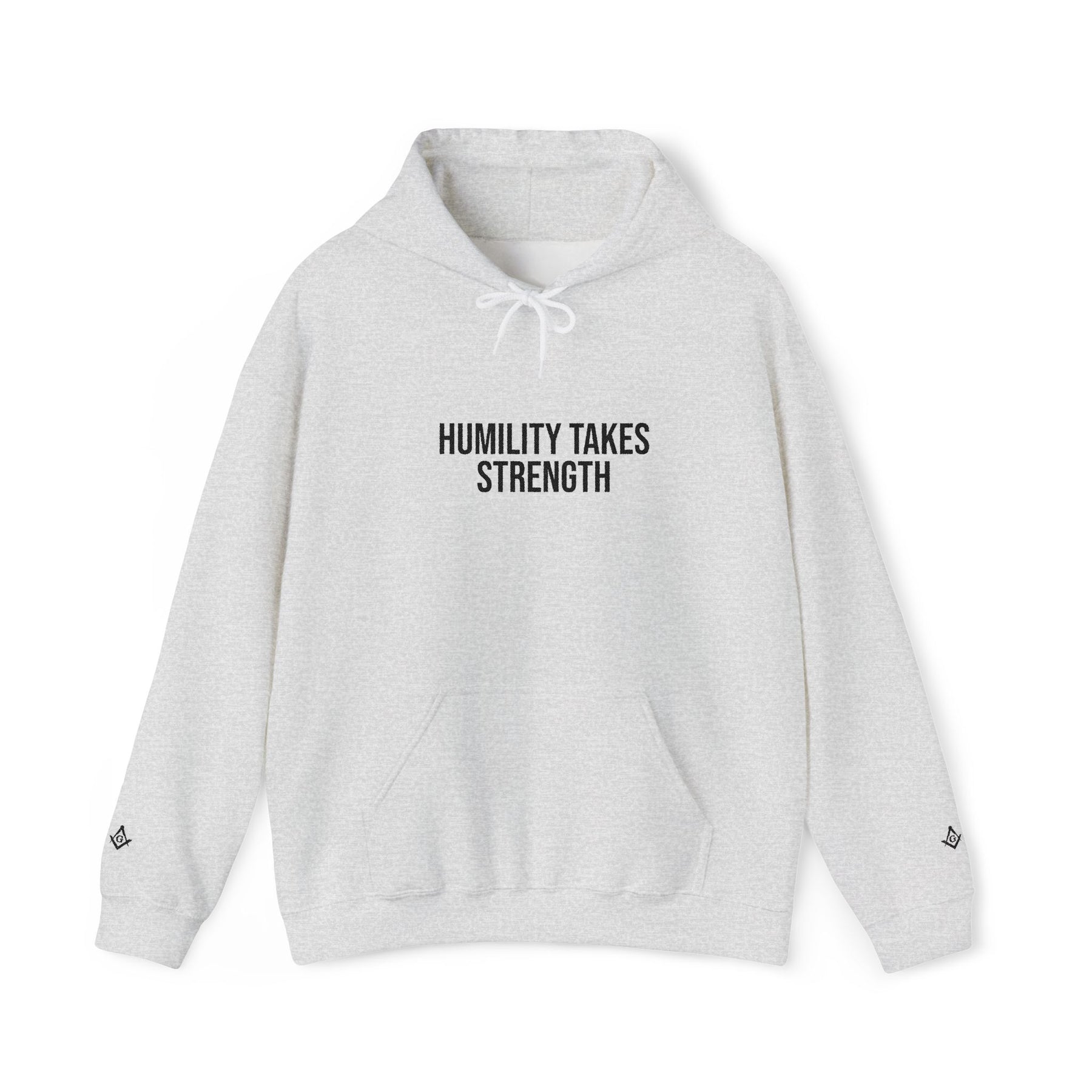 Master Mason Blue Lodge Hoodie - Humility Takes Strength - Bricks Masons