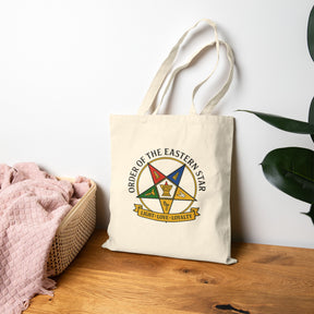 OES Tote Bag - Cotton Light, Love, Loyalty - Bricks Masons