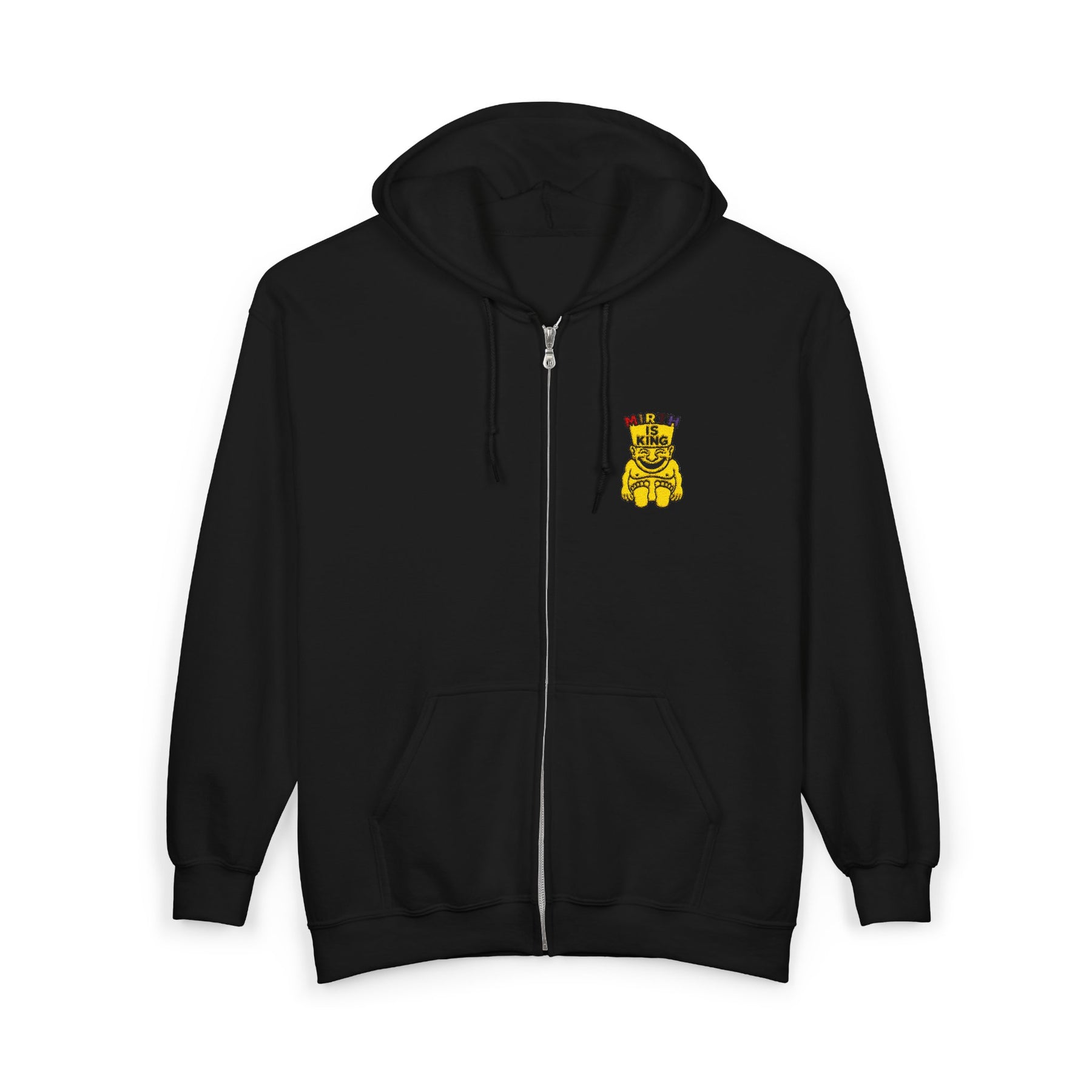 Royal Order of Jesters Hoodie - Zip Up Jacket with Emblem Embroidery - Bricks Masons
