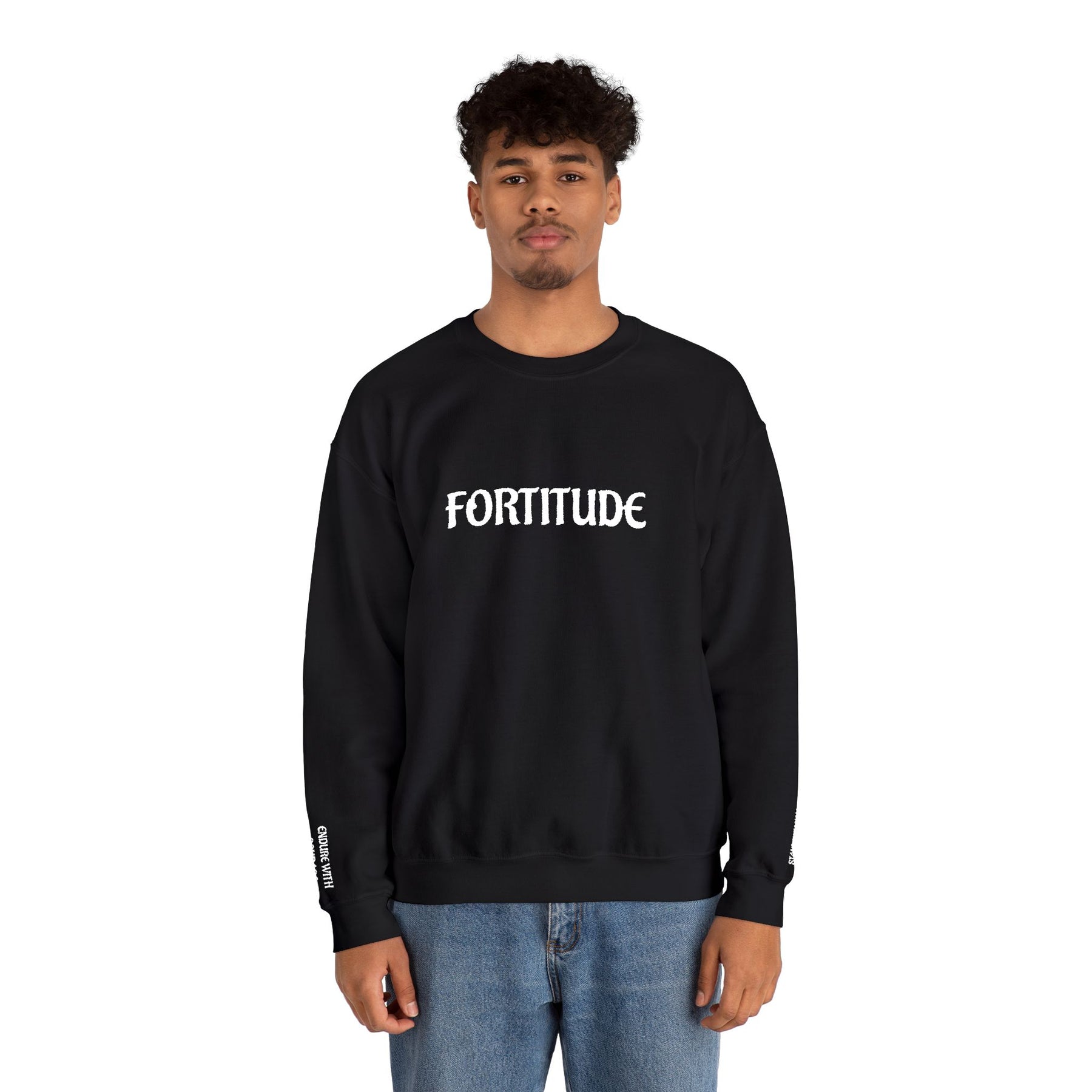 Master Mason Blue Lodge Sweatshirt - Fortitude Endure with Courage Square & Compass - Bricks Masons