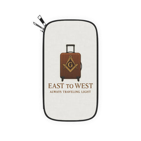 Master Mason Blue Lodge Passport Wallet - Always Traveling Light - Bricks Masons