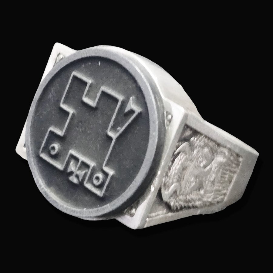 Ancient Israel Ring - Key of Solomon COUNT ALPHAS - Bricks Masons