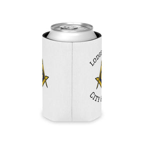 Master Mason Blue Lodge Can Cooler - Square & Compass with G Personalize Your Lodge - Bricks Masons