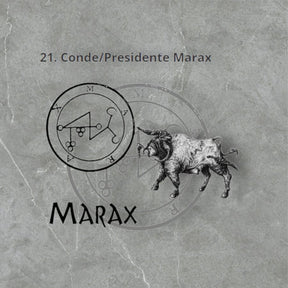 I swore Demon 21 COUNT PRESIDENT MARAX and Secret Seal of Solomon 72 Demons Lesser Key of Solomon Goetia In Silver 3 x 2.5 cm 12 Gr Art 1880 - Bricks Masons