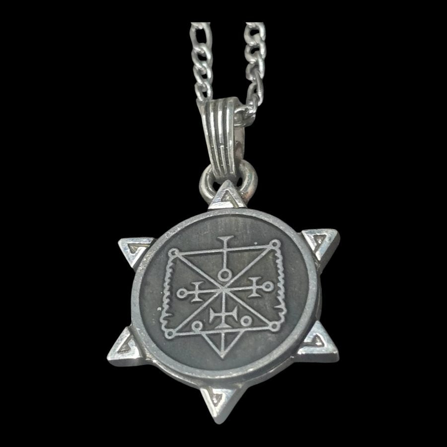 I said Demon 57 PRESIDENT OSE and Secret Seal of Solomon 72 Demons Lesser Key of Solomon Goetia In Silver 3 x 2.5 cm 12 Gr Art 1916 - Bricks Masons