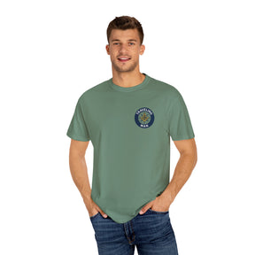 Master Mason Blue Lodge T-Shirt - Traveling Mason Garment-Dyed Tee - Bricks Masons