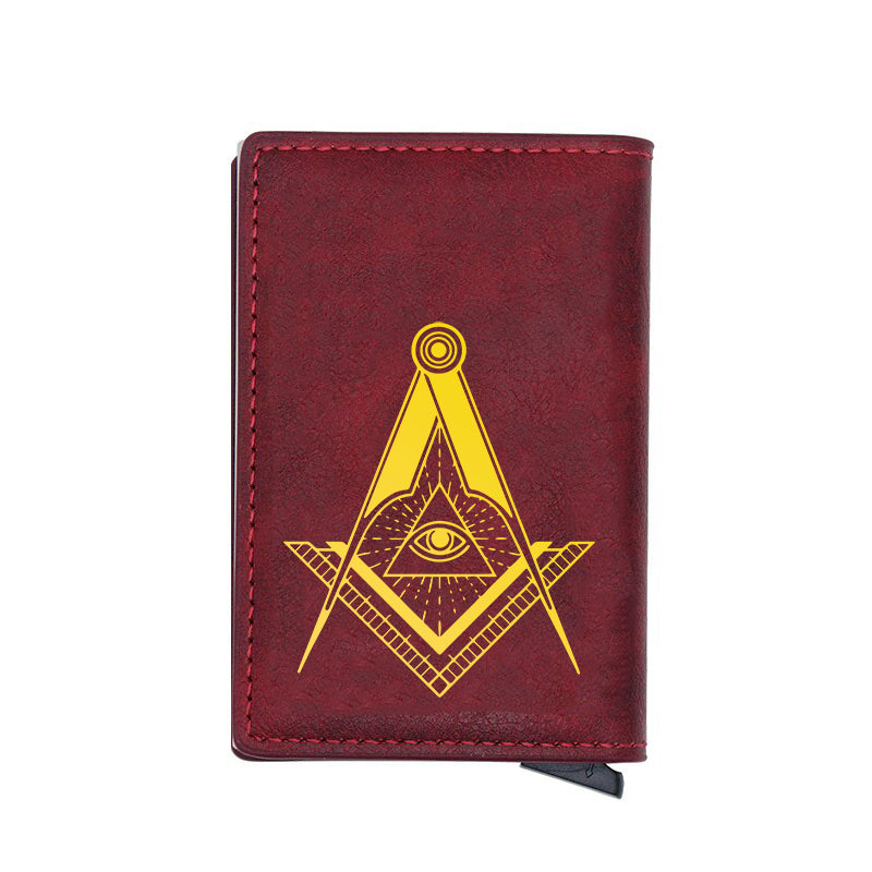 Master Mason Blue Lodge Wallet - Various Colors - Bricks Masons